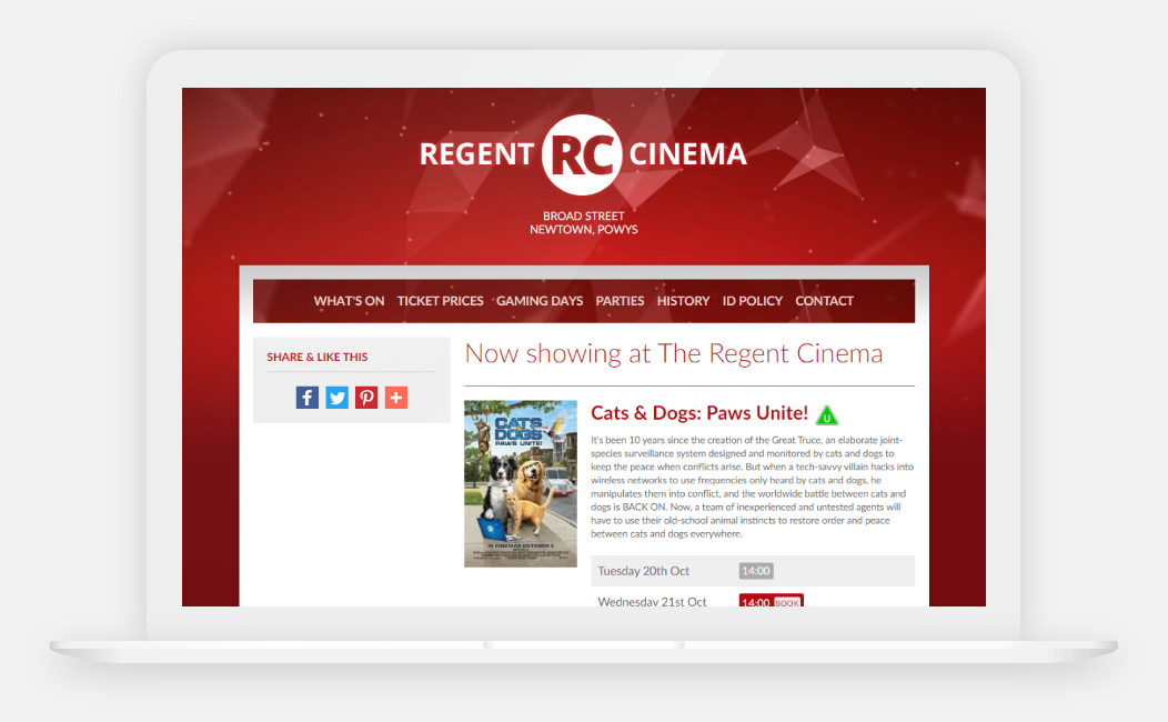 Regent Cinema website